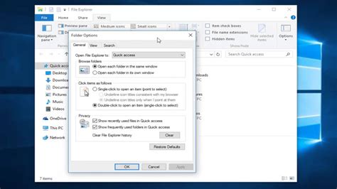 How To Change File Explorers Default Quick Access View In Windows 10