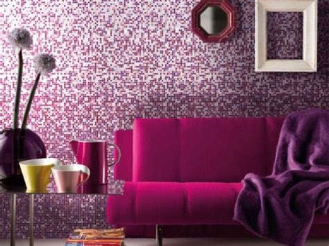 23 Amazing Purple Interior Designs Mosaic Wall Wall Tiles Mosaic