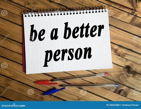 Be A Better Person Word Stock Photo Image 58053688