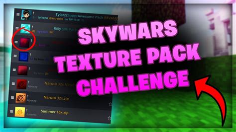 Texture Pack Challenge 1 Kill Change Pack Hypixel Skywars Youtube