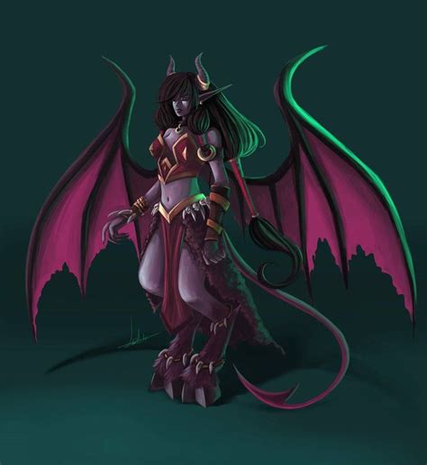 Concept Art Of A Succubus Inspired In Blizzard Characters Digital Illustration Workshop In