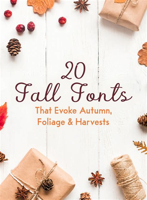 20 Fall Fonts That Evoke Autumn Foliage And Harvests Creative Market Blog