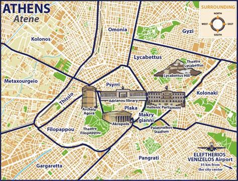 Plano De Atenas La Antigua Grecia