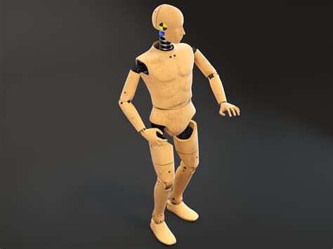 Crash Test Dummy Standing 3D Model By SQUIR