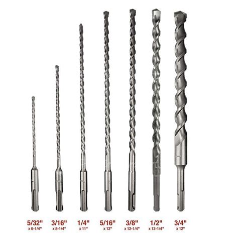 Sds Plus Complete Drill Bit Set For Sds Rotary Hammers China Sds