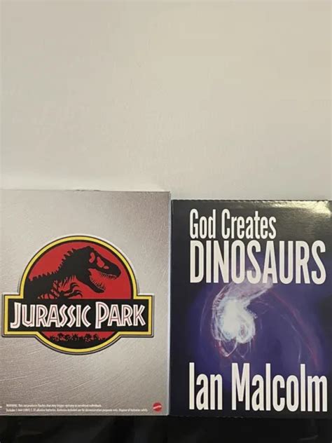 Mattel Jurassic Park God Creates Dinosaurs Chaos Theory Ian Malcolm