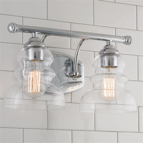 Bathroom vanities lights comes in different sizes, fixtures, shapes and styles. Modern Ridged Shade Bath Sconce- 2 Light - Shades of Light