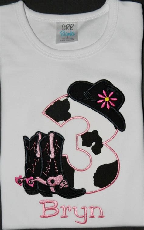 Personalized Cowgirl Boots And Hat Number Shirt Or Bodysuit
