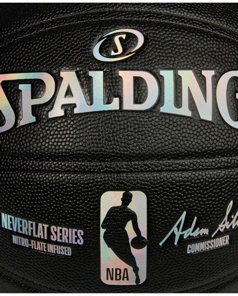 Spalding Nba Neverflat Game Ball Replica Series Basketball Black