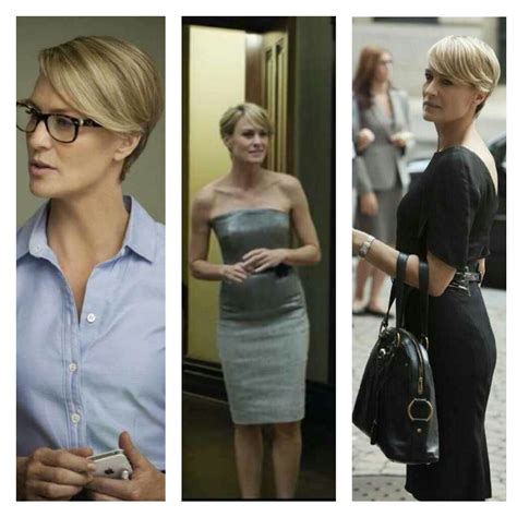 Robin Wright As Claire Underwood On House Of Cards Short Hair Styles Robin Wright Claire