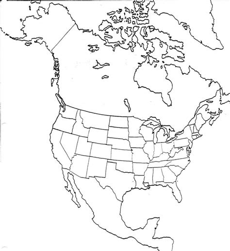 Blank Map Of North America Printable Printable Maps Ruby Printable Map