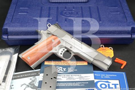 Colt Government Model Enhanced Xse Stainless 1911 45 Acp Semi Auto