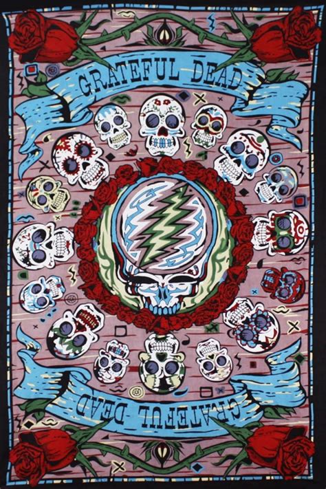 3d Grateful Dead Tapestry Mexicali Blues Muertos Sugar Skulls Steal