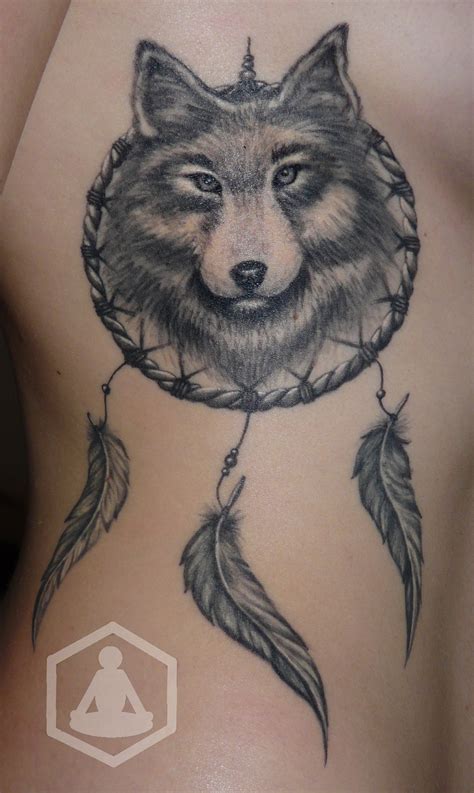 Wolf Dreamcatcher Tattoo Design New Yo Tattoo
