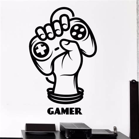 Game Room Handle Sticker Gamer Decal Gaming Posters Gamer