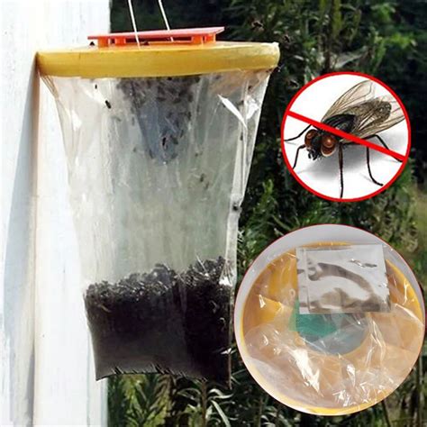 Reusable Hanging Fly Catcher Killer Red Drosophila Fly Trap Top Catcher