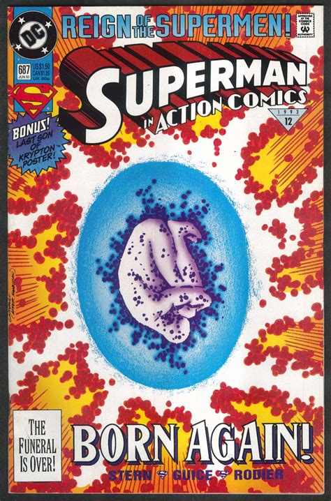 Superman In Action Comics 687 Dc Comic Book 6 1993