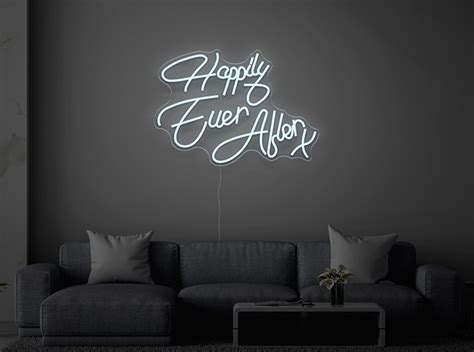 Happily Ever After X Neon Led Light Sign With Remote Control