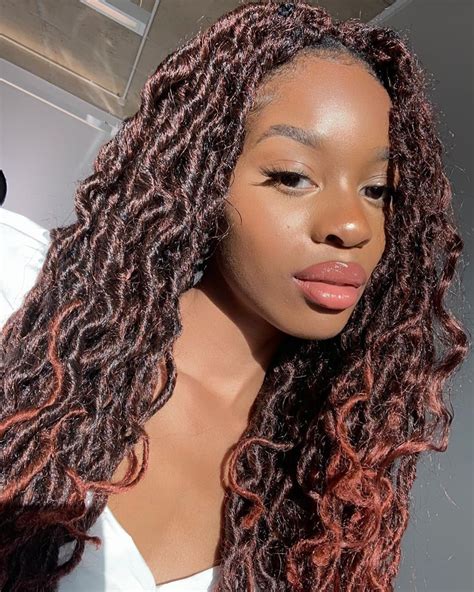 10 Curly Crochet Faux Locs Hairstyles Fashion Style