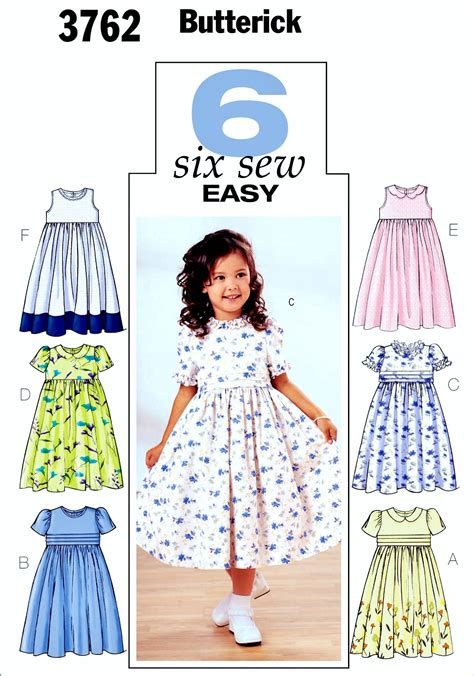 Sewing Pattern Little Girls Sunday Dress Pattern Etsy Girls Dress