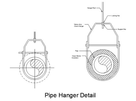 Plumbing Pipe Hanger Detail A2019 3498 Kb Bibliocad