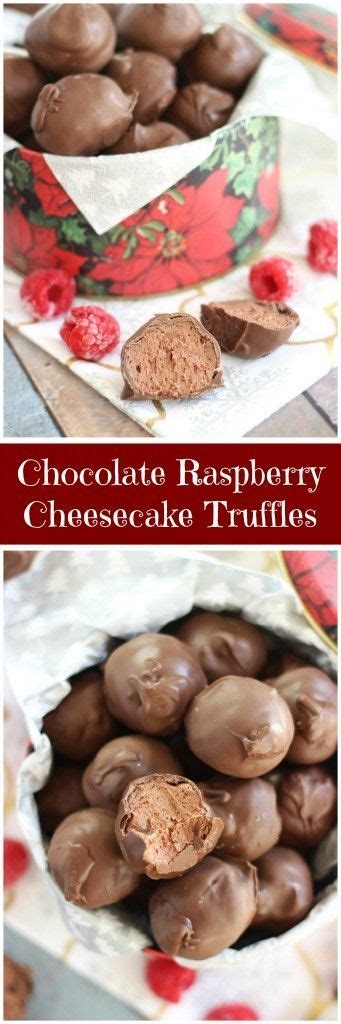 Chocolate Raspberry Cheesecake Truffles Silky And Smooth