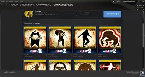 Steam Colección Completa De Cromos Left 4 Dead 2 Y Recibiendo Cupon