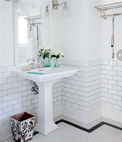 See more ideas about diy mirror, bathroom decor, bathroom makeover. 22 white bathroom tiles with border ideas and pictures 2020