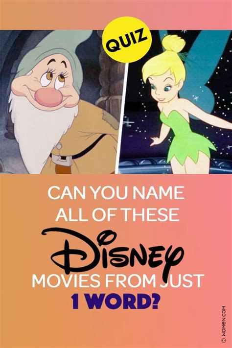 Quiz Can You Name All Of These Disney Movies From Just 1 Word