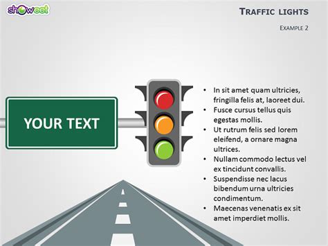 Traffic Lights Powerpoint Template Showeet