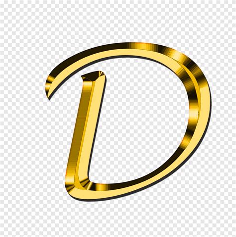 Gold D Letter Illustration Capital Letter D Alphabet Png The Letter D