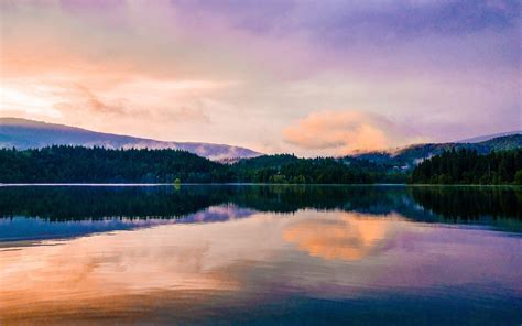 1920x1200 Mirror Lake Reflection Sunset Scenic 5k 1080p Resolution Hd