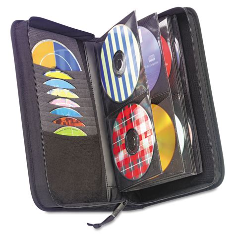 Case Logic CD/DVD Wallet, Holds 72 Discs, Black | OfficeSupply.com