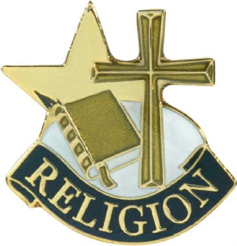 Religion Lapel Pin With Presentation Box Chenille Letter Insignia