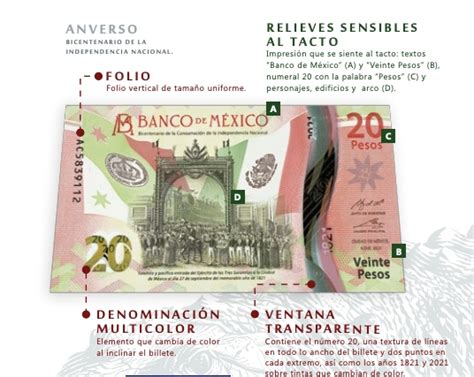 Nuevo billete de pesos diseño características y seguridad