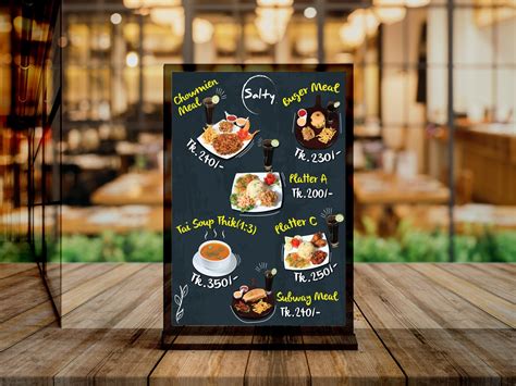 restaurant food menu stand banner design  mahmudul hasan  dribbble