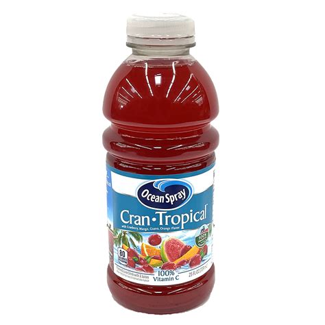 Ocean Spray Cranberry Tropical Juice 25 Oz Bulk Case