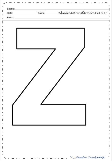 Letra Z Para Imprimir Letras Grandes Para Imprimir Letras Para The