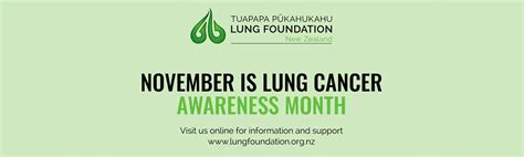 November Is Lung Cancer Awareness Month Lung Foundation Nz