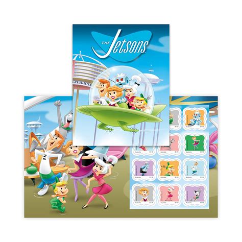The Jetsons 60th Anniversary Stamp Pack Hanna Barbera