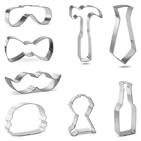 Fathers Day Cookie Cutter Set 8 Pc Foose Cookie