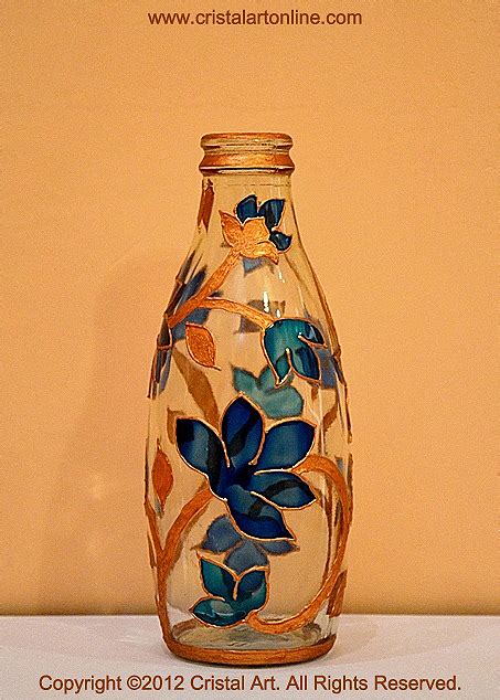 Cristal Art Blog Amul Kool Bottle Glass Painted