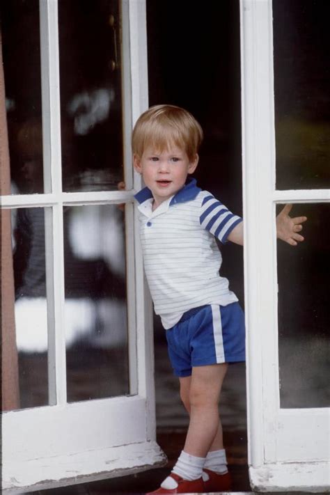 哈里王子童年时期的照片，和儿子阿奇好像双胞胎 每日头条