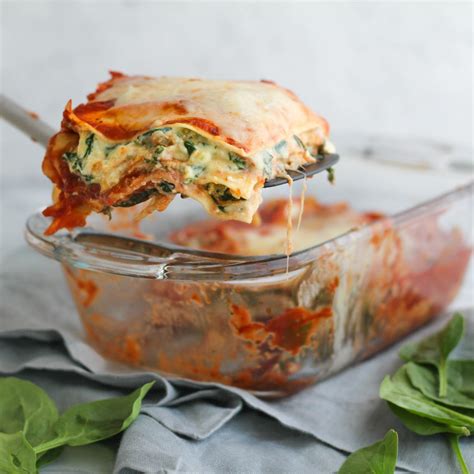 Four Layer Cheesy Spinach Lasagna For Two Zen And Spice