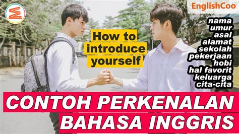 Cara Yang Tepat Untuk Memperkenalkan Diri Dalam Bahasa Inggris Contoh Perkenalan Diri Youtube