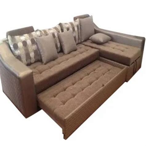 Rectangular 15 Feet Brown Sofa Cum Bed Living Room At Rs 29150 In