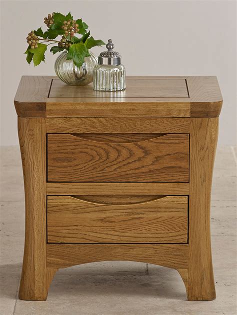 Orrick Rustic Solid Oak Bedside Table Bedroom Furniture
