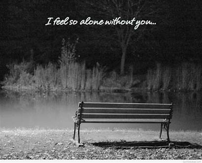 Alone Quotes Sad Wallpapers Phone Depressed Backgrounds