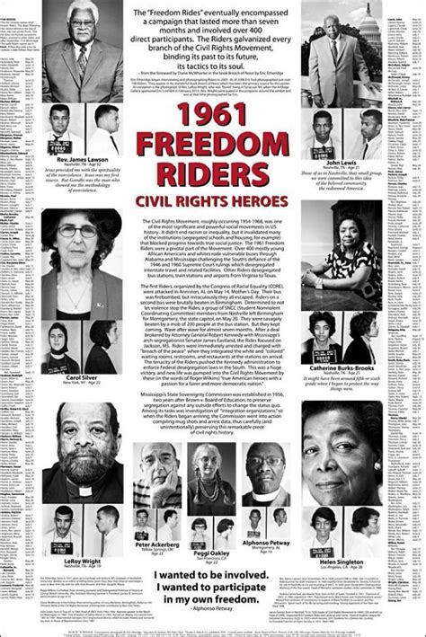 1961 Freedom Riders Poster The Freedom Rides Eventually Encompassed