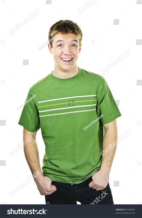 Laughing Young Man Standing Isolated On Stock Photo 69302020 Shutterstock